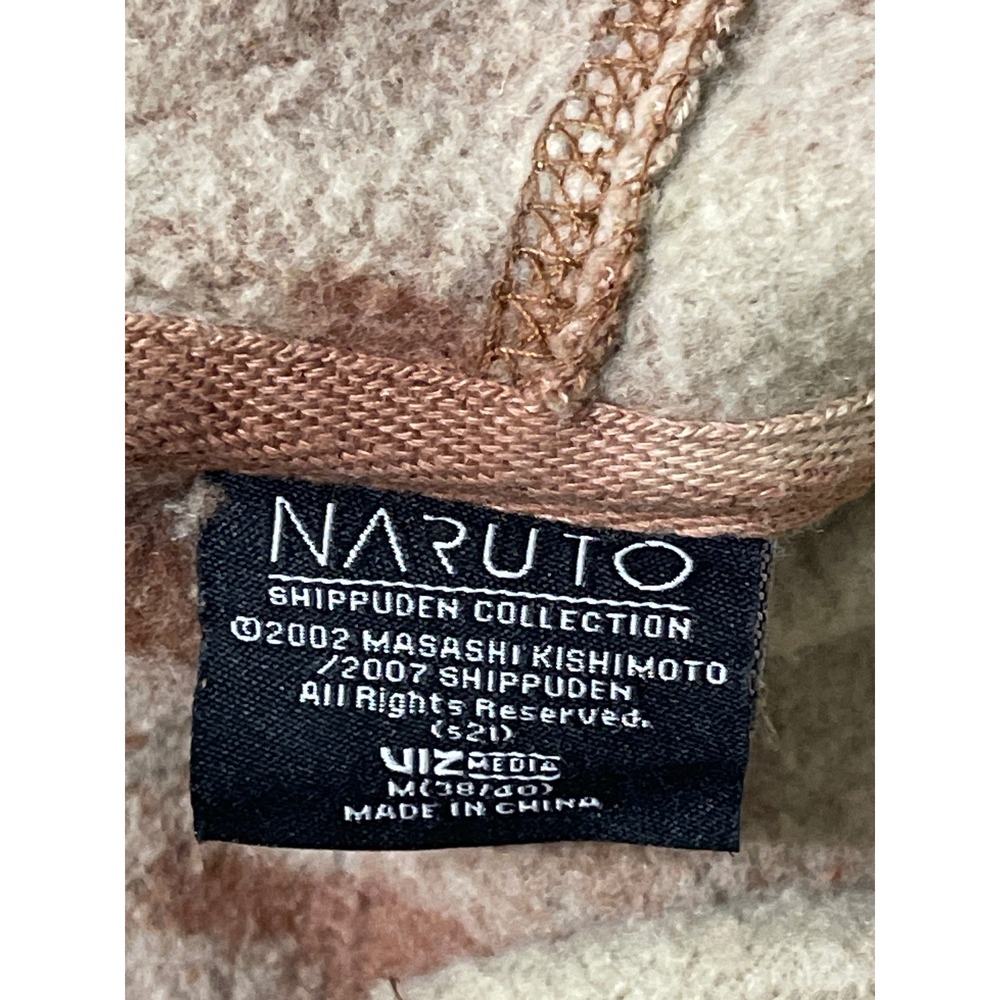 Naruto Shippuden‎ Hoodie Size Medium Brown Tie Dye Anime Manga Streetwear Skater - Picture 8 of 9